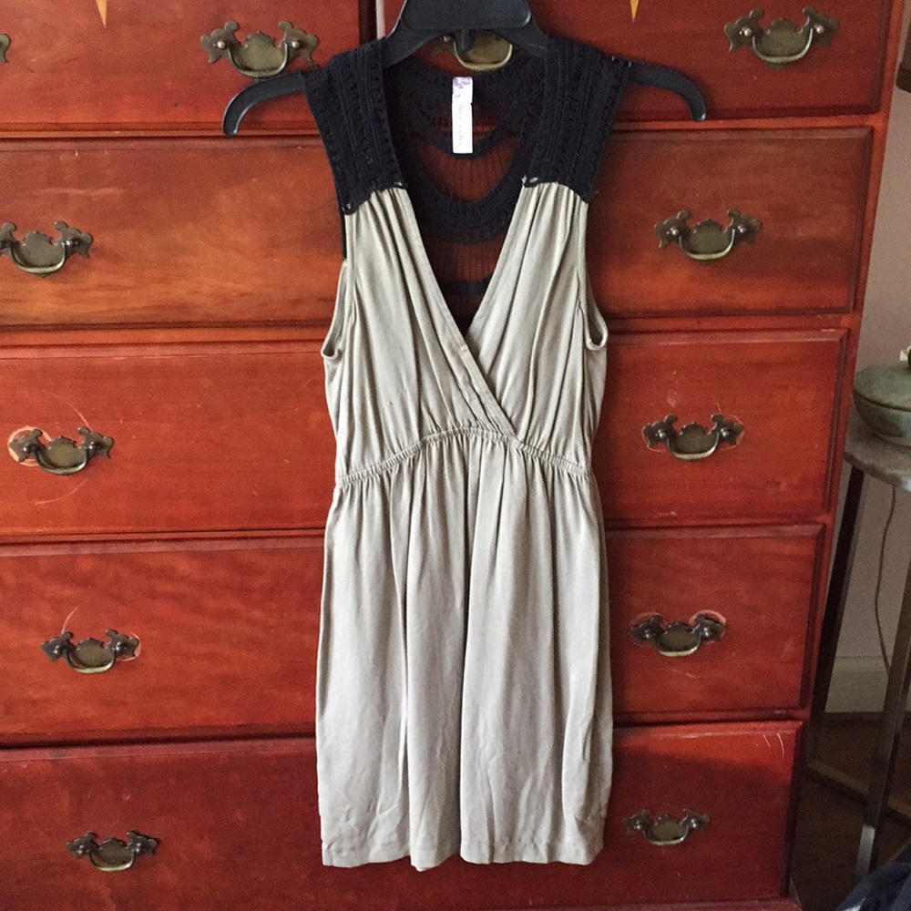 Crochet back dress